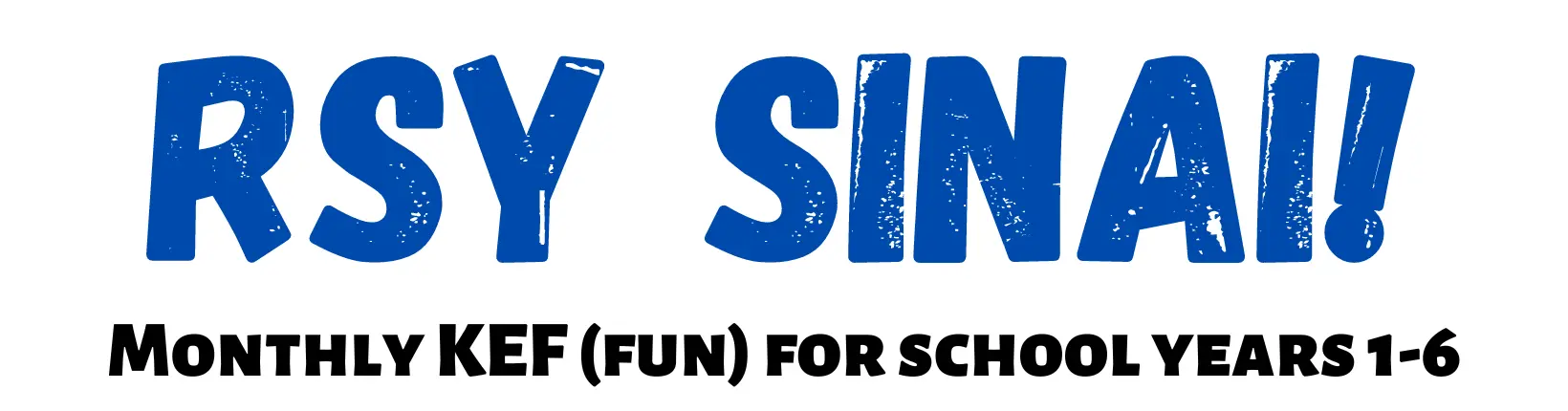 rsy sinai monthly kef(fun) for school years 1 - 6